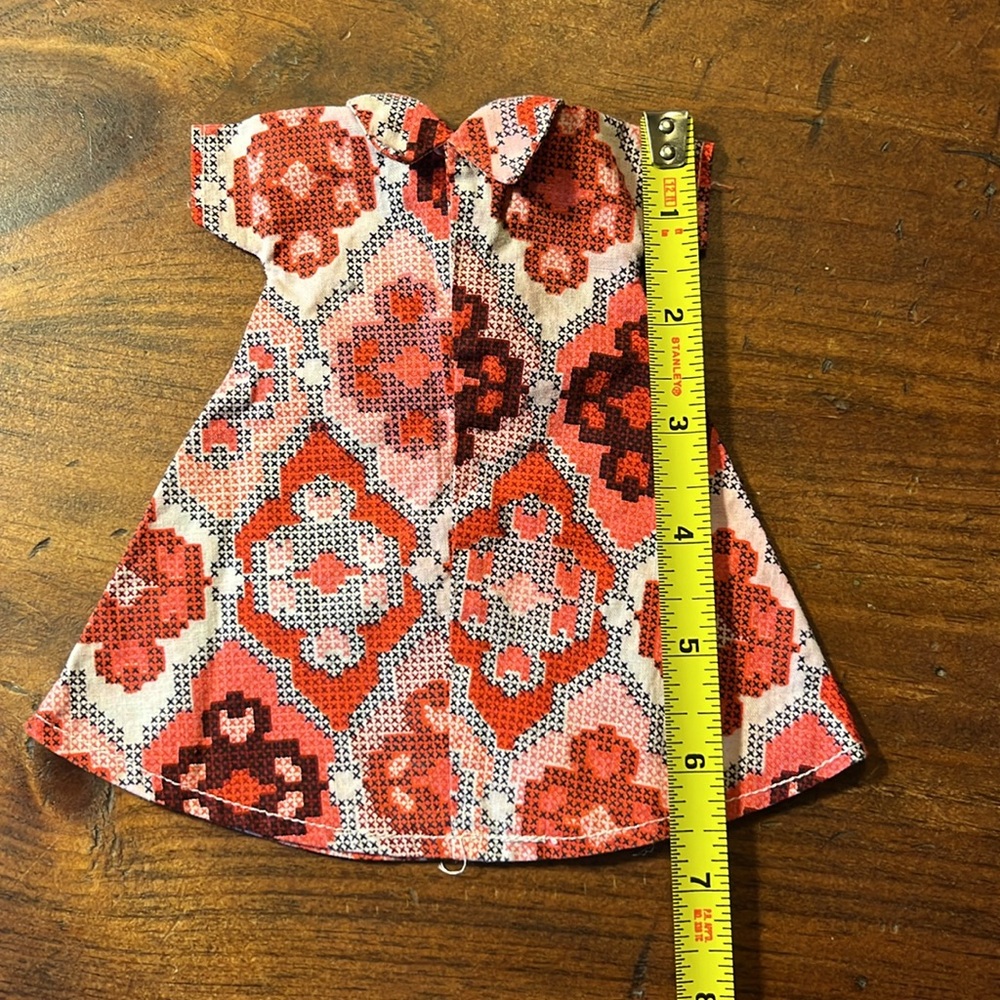 Vintage Barbie geometric pattern dress